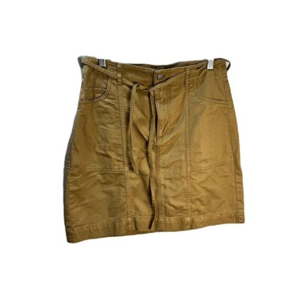 LOFT Twill Tie Waist Pocket Skirt Size‎ 2 NWOT